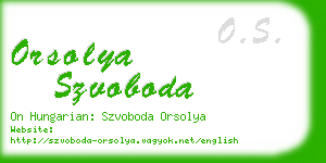 orsolya szvoboda business card